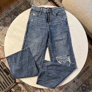 Hollister, lightweight, baggy, medium wash jeans